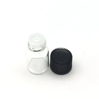 10buc 2ml Mini Sticlă Clară cu Orificiu Reductor și Capac Mici de Ulei Esențial Flacoane Mostra de Parfum Sticla