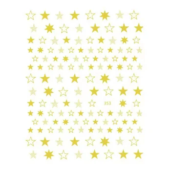 10BUC Colorate Stea cu Cinci colțuri de Unghii Autocolant Nail Art Sticker Stele Bijuterii 3D Adeziv de Unghii Decor Decal cu Laser Pentru Its