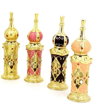 12ml Aur, Sticla de Parfum cu Stick Dubai Stil de Înaltă Calitate Stil oriental Parfum Recipient Ulei Esential de Sticla Elegant