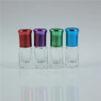 12pcs/lot 3ml Colorate de Sticlă Groasă Rola Pe Ulei Esențial Gol Sticla de Parfum cu Bilă