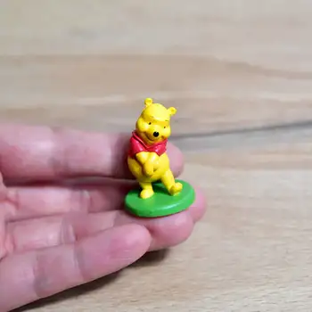 12pcs/lot 4 cm Disney Winnie the Pooh Urs Figura Model de Jucărie Papusa Figurina de Colectie Cameră Tort Decorare Diy