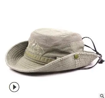 1buc/lot Vara Găleată Pălării în aer liber, Pescuit Margine Largă Pălărie de Protecție UV Capac Bărbați Drumeții găleată pălărie