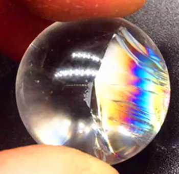 2.2 cm naturale minge de cristal clar cu curcubeu frumos sferă de cristal minge de vindecare cristale