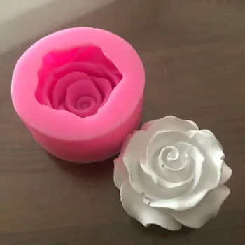 2020 Floare Trandafir Forma Silicon pentru Fondant Săpun 3D Mucegai Tort Jeleu Bomboane CCupcake hocolate Decor Instrument de Copt Matrite Imagine 0