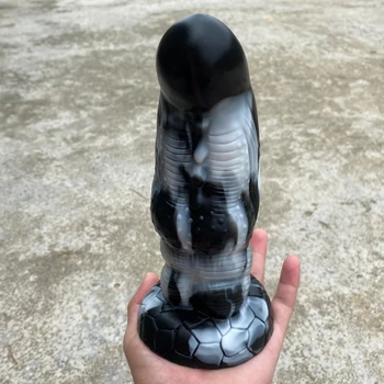 2021 Noi Extraterestră Uriașă Fantezie Vibrator Anal Vaginal Masaj Butt Plug Din Silicon Colorat Jucărie Sexuală Cu Ventuza Femei Masturbater Imagine 0