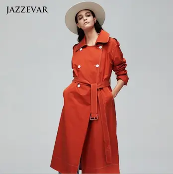 2021 noi pardesie femei pe două rânduri canadiană manteau femme hiver roșu peste genunchi timp mid-lungime haine