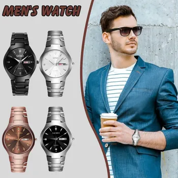 2021 noul ceas de moda seno chennuo complet automat non mecanice bărbați impermeabil ceas, calendar dublu coreean ceas pentru bărbați Imagine 0