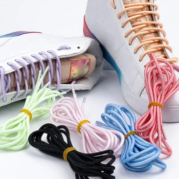 2022 Bomboane colorate Plasă de Șireturi Adidași tv cu Șireturi Rotunde Șireturi de Pantofi de Cristal Dantele Șiret Siruri de caractere Elastica Sireturi