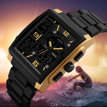 2022 Lux Mare Dail Digital Ceas pentru Barbati G de Sport în aer liber Șoc Ceas de Mână rezistent la apă Două Mișcări Electronice Ceas de mână