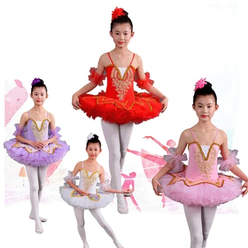 2022 Moda Lac Costum Profesional De Balet Tutu White Swan Clatita Fete Copii Rochie Pentru Copii Rochie De Balet Balet Tutu Rochii Imagine 0