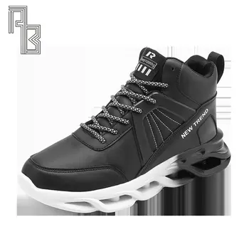 2023 Nou High-top Adidași Bărbați Hipster Confortabil High-top Non-alunecare Platforma Pantofi sport de Moda Casual, Pantofi de sex Masculin pentru Bărbați Imagine 0