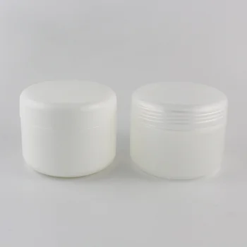 250g X 24 Alb Gol Crema Container Cosmetice Borcane ,250ml de Îngrijire a Pielii Masca Crema PP Sticle Și Ambalaje din Plastic Borcan de Ghiveci