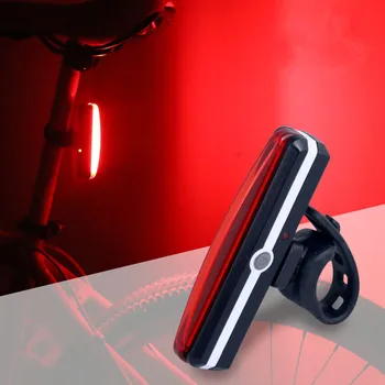 4 Moduri de semnal Pentru Biciclete Lumini Intermitente Usb Bicicleta din Spate cu Led Lumina Alb Rosu Biciclete Coada Lumina Reincarcabil rezistent la apa Strobe Imagine 0