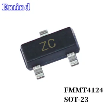 50Pcs FMMT4124 Tranzistor SMD Amprenta SOT-23 Silkscreen ZC Tip NPN 25V/200mA Bipolar Tranzistor Amplificator