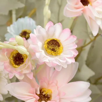5pcs flores artificiales 5 furculita Dahlia mătase Flori pentru decor acasă Fals Flori de Nunta de Decorare ghirlandă de flori aranjament