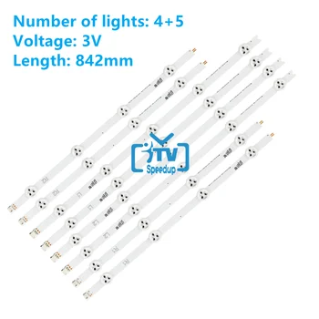 8pcs TV LED Backlight Benzi Pentru Philips 42PFH6309/88 42PFT6309/60 LED TV Baruri 42