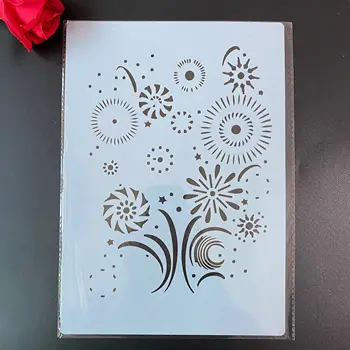 A4 Decorative Șabloane 29cm de BRICOLAJ, Pictura pe Perete Album de Colorat Relief Albumfor pictura și decorul Mandala Florale foc de Artificii