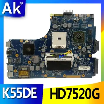 AK Pentru Asus K55DR K55DE Placa de baza cu HD7520G placa Video Discreta