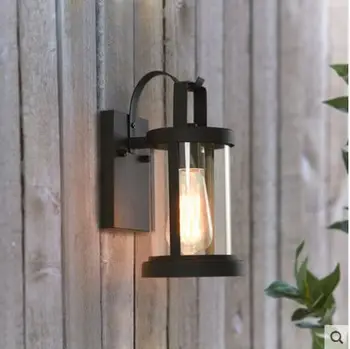 American minimalist lampă de perete impermeabil în aer liber peisaj lampă în aer liber, creativ magazinului ușa balcon, terasă lumină led-uri