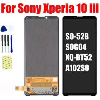 AMOLED Pentru Sony Xperia 10 III AȘA-52B SOG04 XQ-BT52 A102SO Pantalla LCD Display Matrix, Ecran Tactil Digitizer Panoul de Asamblare