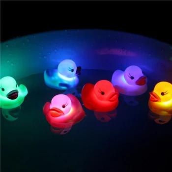 Baie Jucarie Baie Copil Jucărie LED-uri Senzor de Apă Luminos Rață Jucărie Pentru copii Copii Copii Intermitent Rață Mică Baie pentru Copii Jucării de Apă