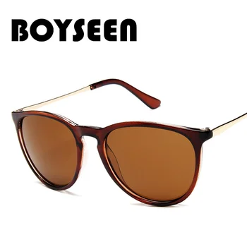 BOYSEEN Metal Nou Full-Frame ochelari de Soare Brand de Design de Moda ochelari de Soare Metal Culoare Leopard Ochelari Ovale 4171