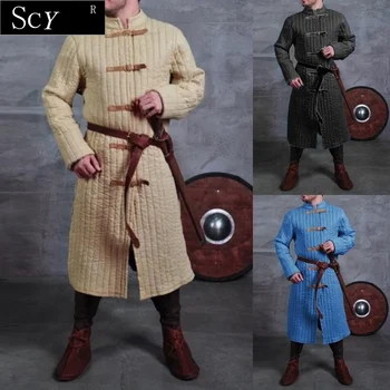 Bărbați Vintage Medieval Joc de Rol Jacheta de Halloween Steampunk Costum de Uniformă Nu Centura