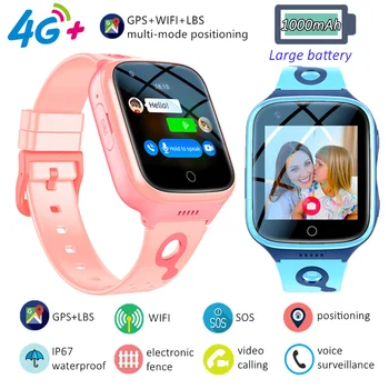 Copii Ceas Inteligent 4G Apel Video Cartela SIM GPS IP67 rezistent la apa Copil Smartwatch Cadou Ceas pentru Fete Baieti Inteligenta Ceas Imagine 0