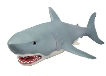 creative viața reală rechin model din plastic moale rechin papusa cadou despre 57x27.5x16cm xf2764 Imagine 0