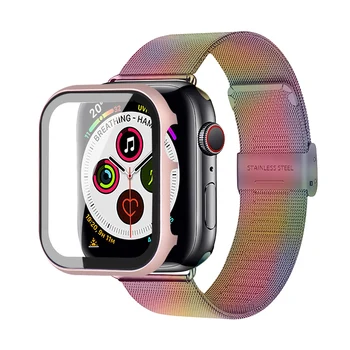 curea+caz Pentru apple watch band 44mm 40mm 42mm 38mm ceas inteligent pulseira bratara curea caz acoperă pentru apple watch 6 watchband