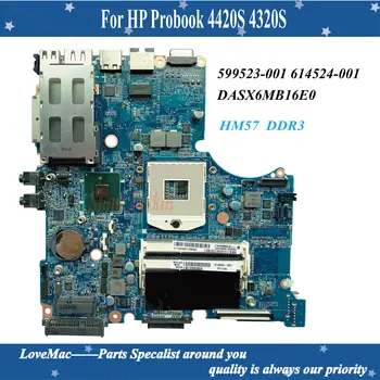 De înaltă calitate 599523-001 614524-001 DASX6MB16E0 pentru HP Probook 4420S 4320S Laptop placa de baza SLGZR HM57 DDR3 100% testat
