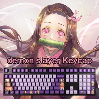 Demon Slayer 108 Taste Taste Pbt Sublimare Anime Taste Tastatură Mecanică De Gaming Taste