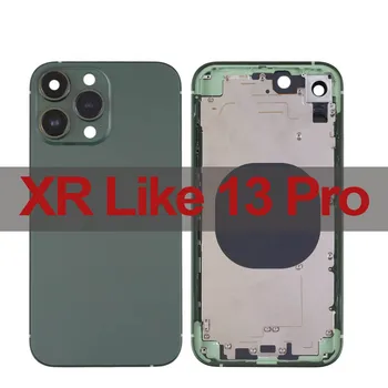 DIY Capacul din Spate de Locuințe pentru Xr la 13 Pro Spate Baterie corp Mijloc de Înlocuire Pentru XR 13 Pro Locuințe, XR Până la iPhone-ul Pro 13 Imagine 0