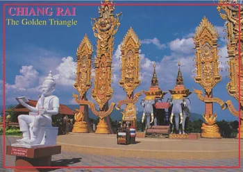 Dreptunghi Rigid Magneți 78*54*3mm,thailanda Chang Rai Metal Învelite de Suveniruri carte Poștală Magneți 20349 Placă Rigidă Turistice Amintiri Imagine 0