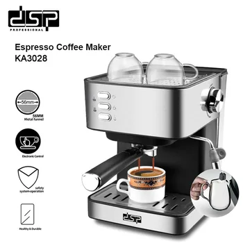 DSP italiană Tip Filtru de Cafea Espresso Machine cu Spumant de Lapte Bagheta pentru Espresso, Cappuccino, Latte si Mocha