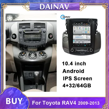 Ecran Vertical Android Radio Auto Navigație GPS Pentru Toyota RAV4 2009 2010 2011 2012 2013 Tesla Stil Car Multimedia DVD Player