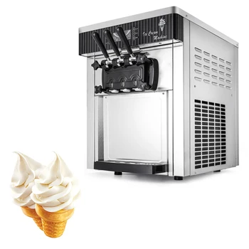 Electric Moale Servi Înghețată Dulce Con automatele Comerciale Desktop Masina de inghetata 2200W Imagine 0