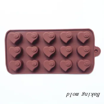 En-gros de mucegai Silicon B038 dragoste în formă de inimă de Ciocolată mucegai tort Fondant mucegai transport Gratuit Imagine 0