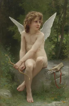 en-gros de pictura # de bună calitate # TOP Art # arta nud înger Cupidon imprimare panza pictura in ulei -transport gratuit de cost