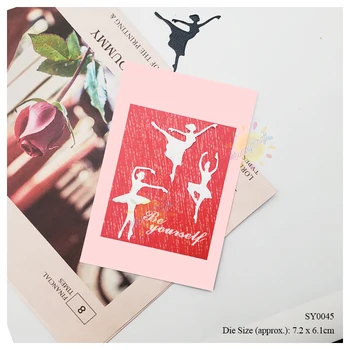 Fata de balet Tăiere a Metalelor, Matrițe, pentru DIY Scrapbooking Album de Luare de Card Decorative Relief Face