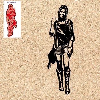 Fata de Tăiere de Metal Moare Stencil DIY Scrapbooking Album Hârtie Șablon Carte de Mucegai Relief Decor N1HF