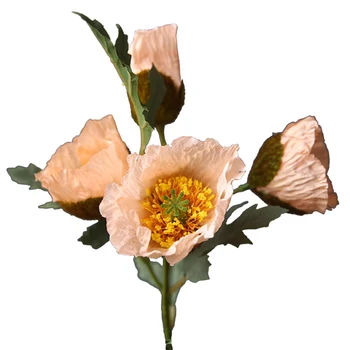 Flori artificiale Yu Frumusete DIY Nunta Petrecere de Craciun Decor Acasă 46cm Real Atinge Pânză de Mătase+Plastic Butași