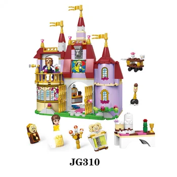 Frumoasa si Bestia Castelul Blocuri Jucării Construcții de Cadouri pentru Copii Model Disney Clasic Film cu Papusa Imagine 0