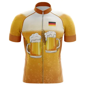 Germania 2022 Noi de Vara Ciclism Jersey Respirabil Racing Sport Biciclete Jersey Bere Echipa de Bărbați Ciclism Îmbrăcăminte Scurtă Tricou de Biciclete Imagine 0