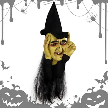 Glumă De Halloween Halloween Vrăjitoare Infricosator Înfiorător Cu Latex Față Speriat La Prima Vedere Petrecere De Halloween Glumă Casa Bantuita Elemente De Recuzită
