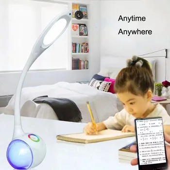 Home Smart Baby Monitor CCTV Security Camera WIFI Masă de Lumină Difuzor Bluetooth 1080P la Distanță Ceas Prin intermediul APP AZcam de Învățare Lampa
