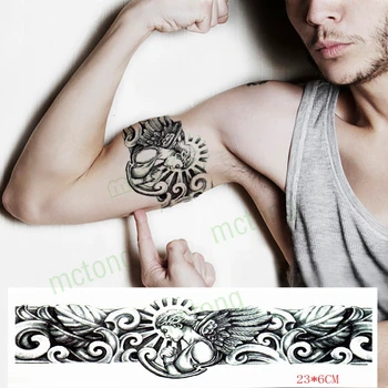 Impermeabil Tatuaj Temporar Autocolant Dumnezeu Aripă de Înger Mitologia Figura Brațul Glezna Harajuku Flash Tatuaj FakeTatoo pentru Barbati Femei