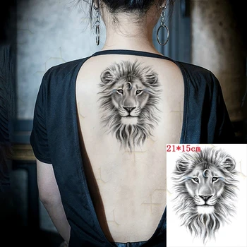 Impermeabil Tatuaj Temporar Autocolant Luna Lion King Flash Tattos Aripă De Înger, Floare, Pasăre Body Art Brațul False, Tatuaj Femei Bărbați