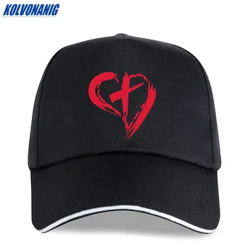 Inima în formă de Cruce Simbolică Imprimare Șepci de Baseball pentru Bărbați și femei Bumbac Șapcă de Camionagiu în aer liber Tatăl Pălărie Reglabil Reglabil Parasolar Pălărie