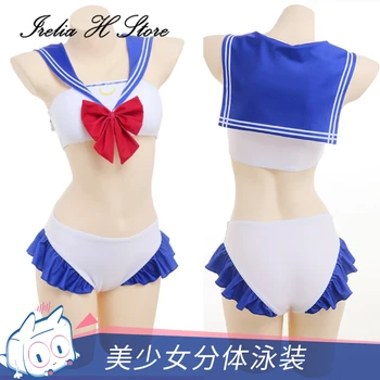 Irelia Sec Magazin Anime Sailor Moon Cosplays Tsukino Usagi Costume De Baie Costume De Baie Bikini De Vară Cosplay Costum